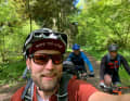 Johannes (rechts) und Heinz-Jürgen, zwei meiner treuen Begleiter von der ersten Etappe beim #DeutschlandTrail – hier: Aachener Wald.