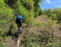 Teilweise verläuft der Trail direkt auf der Grenzlinie zwischen Belgien und Deutschland.