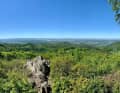 I started three days ago at the three-country point somewhere back there on the horizon.