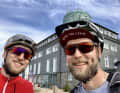Mandatory selfie at the Kahler Asten with my local guide.