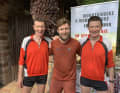 Wanted to cycle home on a little extra loop after 80 kilometres: Helmut and Sigurd. That was enough for me...