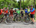 Meine treuesten Begleiter auf der elften #DeutschlandTrail-Etappe. Nur Volker fehlt, der hatte nach 100 Kilometern Kehrt gemacht. Auf den Flowtrails von Bad Orb stießen dann noch einige dazu.