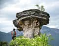 Along the way, you will come across bizarre rock formations such as the Fungo di Albaredo mushroom.