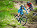 All test bikes are fun to ride downhill. The predominantly 29er wheels ensure safe handling.