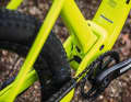 Trek Supercaliber 9.9 XX1: Der Hinterbau ist einteilig, und die Verbindung der Kettenstreben liegt vor dem Sitzrohr, was Reifenfreiheit schafft.