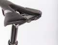 Small detail, big effect. The hard plastic edge at the rear of the saddle would be ok for a road bike, but has no place on an MTB.