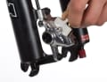 Then remove the pad locking pin and pull the pads out of the brake calliper.