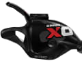 Neue, schlanke Gehäuse prägen die Optik der neuen SRAM X0 Schalthebel für 2014. Lenker-Halterungen sind im Lieferumfang enthalten.