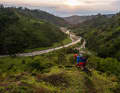 Even at high altitudes, the land in Colombia remains green.