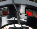 Cable routing The battery cable can be secured to the rear with a cable tie and routed close to the helmet. This prevents it from getting caught in branches or hanging in your face.