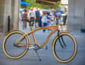 A wooden bicycle frame? Why not, if it looks good.
