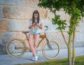 Although Cyclowood is silent about the prices of its bikes, it is still very doubtful whether this young lady can afford the bike.