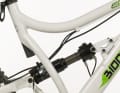 3. you should always lower the seat post on steep descents - this provides safety. Make sure that the seat post does not touch the shock on frames with an interrupted seat tube. Leave at least 20 millimetres of clearance between the shock and the seat post.
