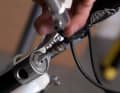 1. top right fork leg, outer valve: The air spring of the positive chamber is adjusted here. In other words, the hardness of the spring and the negative spring travel above it.