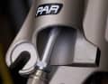 1. lower right fork leg: The progression of the air spring is set here. The higher the pressure, the greater the puncture protection. Prerequisite for the "SFA" spring setting.