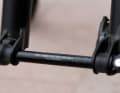 Inflated: the new Boost standard with 110 millimetre width gives the fat tyres enough space at the front.