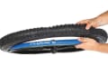 Tyres: The easiest way to mount the outer tyre is to place the wheel together with the Procore in the tyre and lift one bead after the other onto the tyre. With the beads in the rim well, it is usually possible without a tyre lever.