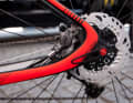 The brake calliper of the rear brake is located between the seat and chainstay on the new Centurion Backfire Carbon 29.
