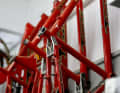 Old frames in John Tomac's garage