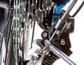 Then shift to the largest sprocket and use the lower limit screw to adjust the guide pulley of the rear derailleur so that it is directly below the large sprocket.