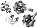 MAINTENANCE PEDALS

 INFO 1 There are two different types of cleats for Shimano mountain bike pedals. The black SH51 cleats have a single release. This means that the pedal is released simply by turning the heel to the side.

 2. the silver version with the designation SH56 has a multiple release. This means that the pedal can also be released by turning the heel upwards.

 3. the threads of the two pedals are not the same. A left-hand thread on the left side and a right-hand thread on the right side prevent the pedals from coming loose by themselves when pedalling.

 4. be careful when screwing them in: which pedal is mounted on which side of the crank is indicated on the pedal body. If in doubt, the screw for adjusting the release hardness must always point to the rear.

 5 The direction in which the axle can be released from the pedal to the service is indicated by a small arrow on the outside of the pedal body.