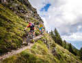 The surprises along the descent into the Ultental Valley: a partly exposed path.