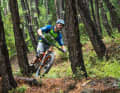 With its wide tyres and 140/130 millimetres of suspension travel, the Genius Plus appeals to downhill-oriented tourers.