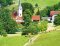 What a difference 20 kilometres as the crow flies can make! While rush hour rages in the Rhine valley, the volume of traffic in the idyllic Mossau valley is manageable.