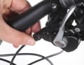 2. you must set the tension so high that the chain immediately jumps to the next sprocket when you press the gear lever. Set this on the gear lever. Turning anti-clockwise increases the tension, clockwise reduces it.