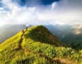 Allgäu Alps: A moment of pure happiness - when the sun showers the dream trail with a special light, no matter how steep and angular the ascent may have been - the effort is forgotten. When was the last time you had a moment like this on a gravel track?
