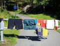 Drying time - hours without rain are used to dry the bike clothes.