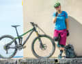 LAURA BRETHAUER - The enduro racer

 Weight/height: 57 kg/1.66 m

 For Laura, 4X, downhill and enduro races have usually ended on the podium for ten years. But a good tour always ends with an ice cream.

The bike: Cube Stereo 140 Super HPC SL 27.5

 Size/weight/price: 16 inch/12 kg/4999 euros

 Equipment: Sram XX1

 Suspension: Manitou Mattoc Pro fork and McLeod shock specially tuned

 Brakes: Magura MT7 Raceline

 Saddle: Fizik Tundra M1 "The XTR brakes are very snappy, but I like it that way. The short stem gives me a more direct ride feel."