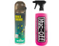 3. Waschmittel

 z. B. Bike Shine, Muc-off oder Spüli aus der Küche

 Für die Bike-Wäsche reichen Wasserschlauch, Eimer und Schwamm sowie ein Waschmittel-Zusatz. Das Putzen mit Hochdruckreiniger sollte nicht die Regel sein!
