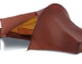 The Telemark tent is available in red and green.