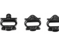 HT Components bietet wie Crankbrothers drei verschiedene Cleats an. Somit lässt sich zusätzlich zur Auslösehärte der Auslösewinkel wählen. Zur Auswahl stehen Cleats mit 0,4- oder 8-Grad-Winkel.