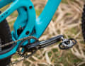 Just as typical of Yeti as the colour: the rear triangle. Simple joints are almost nowhere to be found here.