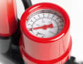 As before, the monometer was set slightly higher.