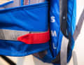 The hip belt can be adjusted to three different heights.