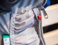 You should always have it with you: the cable tie has an extra place in the tool compartment.