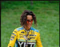 No one rode more radically, no one broke her bones more often: Missy Giove was the superstar of the early World Cup years. Her trademark was the piranha Gonzo, which once swam in her aquarium and dangled dried around her neck. Also iconic: the Yeti A.R.C. LT - with seven centimetres of suspension travel, it was the hottest thing in the Downhill World Cup at the time. And yes, downhill bikes still had bar ends and bottle cages back then.