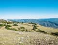It doesn't look like a path, but it is one: 75 metre wide tracks have been created across the mountains for the huge herds of sheep. A well-trodden track can often be recognised in them.