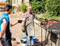 Typical Rioja: peppers, first roasted, then pickled. But the vegetables still taste best fresh from the grill.