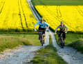 Ramp with rapeseed: Vines also grow on the steep slopes along the Main.