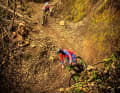 The hilly landscape around Massa Marittima is criss-crossed by countless dream trails such as the Canyon, the surf spot numero uno for bikers.