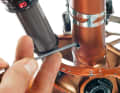 (3) Deburring Use a small file to break the burr on the hole caused by drilling. All metal shavings can then be removed.