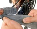 (2) Wrap the entire chain stay with plenty of tension. This will prevent the tube from creasing. The protection also holds better this way.