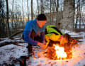 In summer it is often just a romantic decoration, but in winter a fire is essential for survival.