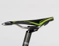 The heavily offset seatpost on the Cannondale shifts the riding position far back. If you are sitting too far back despite the saddle being pushed forwards, you should fit a straight seatpost. Most racefully frames are already prepared for a telescopic seatpost with internal cable routing.