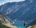 You can take off on the rollercoaster ride and simulate a jump into Lago di Livigno.