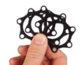 The Formula Selva we tested has a 20x110 millimetre thru-axle with Boost geometry. To use existing 20x110 hubs, the brake disc must be moved to the left using the spacers provided.
